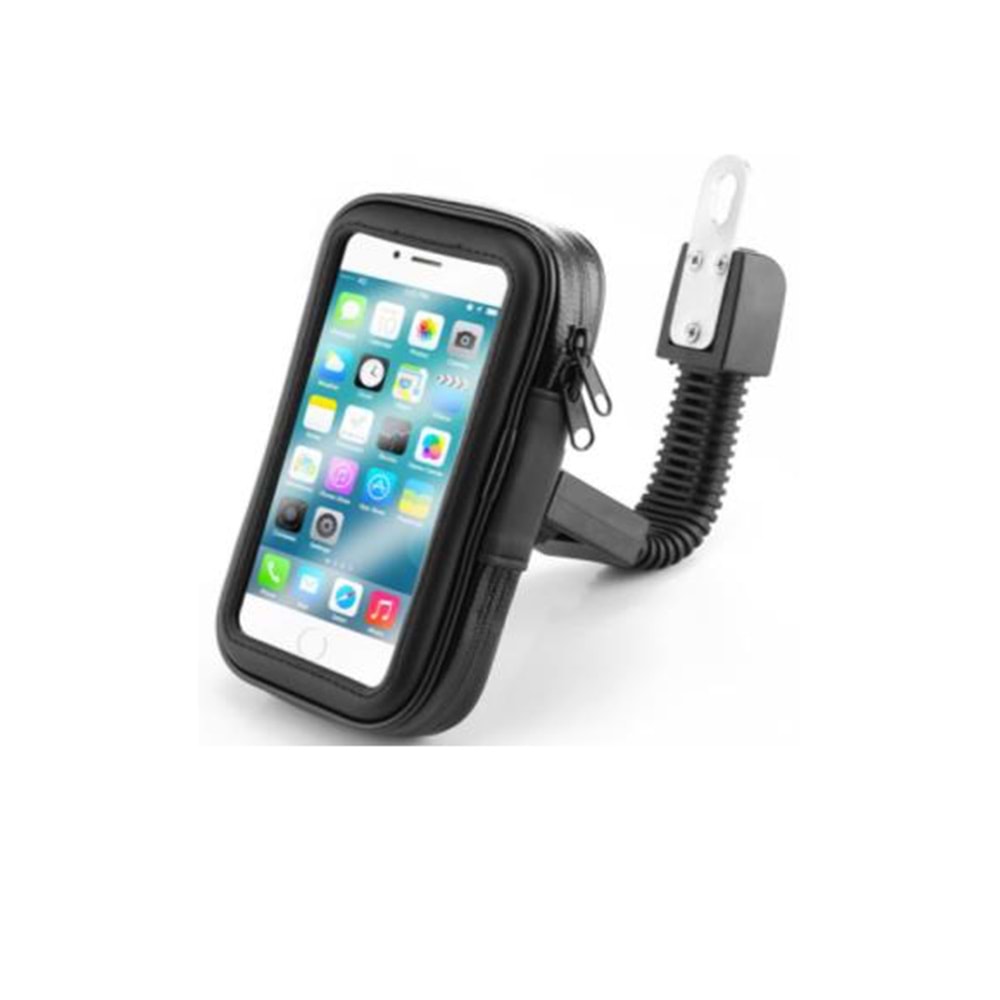 MOTOSİKLET TELEFON TUTUCU KAPALI BÜYÜK