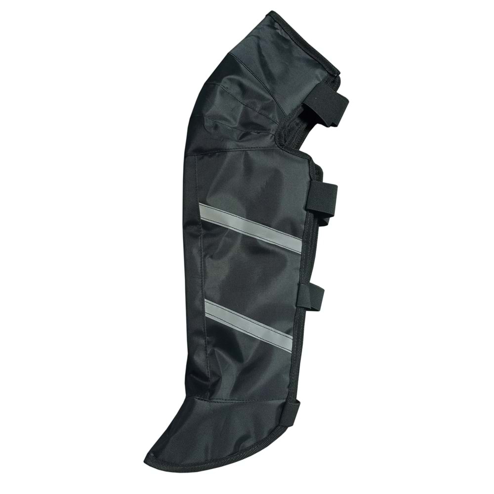 ARMODE DİZ RÜZGARLIĞI GİYİLEBİLİR PELUŞLU - SİYAH - L