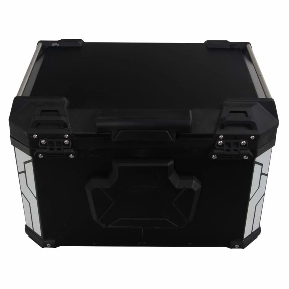 GP KOMPOZİT UNİVERSAL 57 LT ALÜMİNYUM MOTOSİKLET ÇANTASI SİYAH