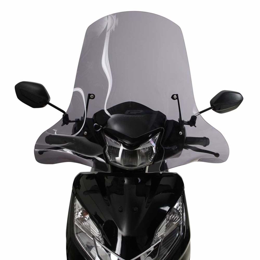 GP KOMPOZİT HONDA ACTİVA 2023-2024 UYUMLU ÖN CAM ŞEFFAF 58CM