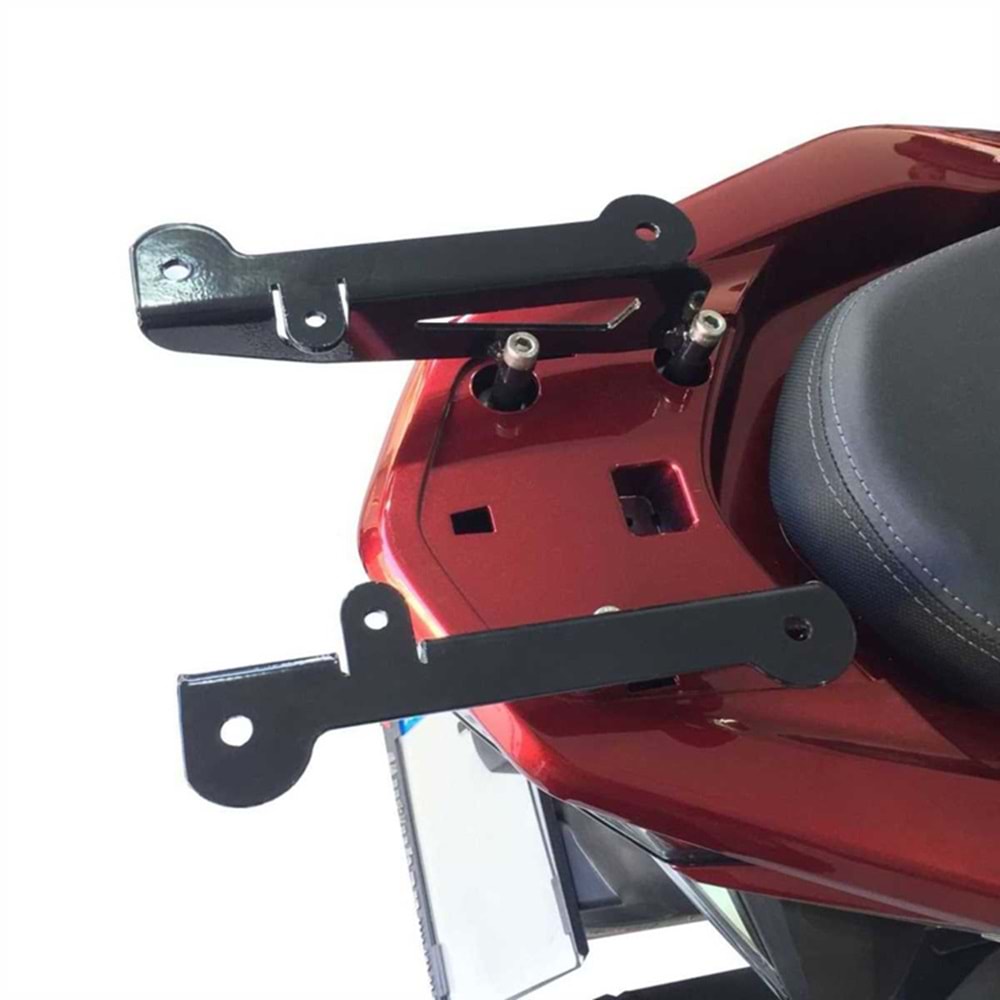GP KOMPOZİT HONDA PCX 125 / 150 2011-2024 UYUMLU ARKA ÇANTA DEMİRİ SİYAH