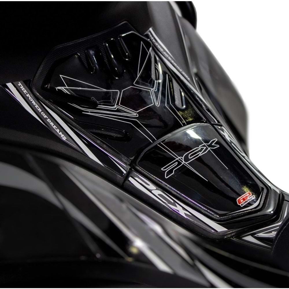 GP KOMPOZİT HONDA PCX 125 2021-2024 UYUMLU TANK PAD GRİ