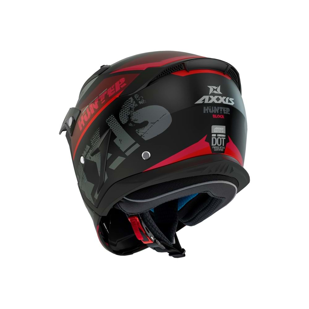 AXXIS HUNTER SV BLOCK B5 MATT FLUOR RED - KIRMIZI