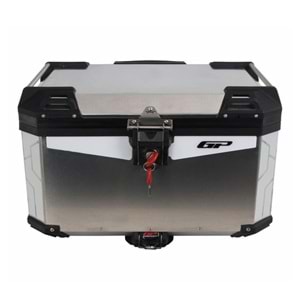 GP KOMPOZİT UNİVERSAL 45 LT ALÜMİNYUM MOTOSİKLET ÇANTASI GRİ