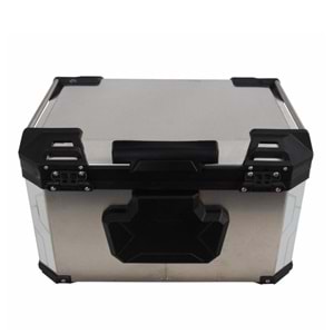 GP KOMPOZİT UNİVERSAL 45 LT ALÜMİNYUM MOTOSİKLET ÇANTASI GRİ