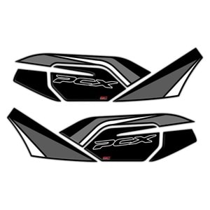 GP KOMPOZİT HONDA PCX 125 2021-2024 UYUMLU YAN ALT AYAK PAD GRİ