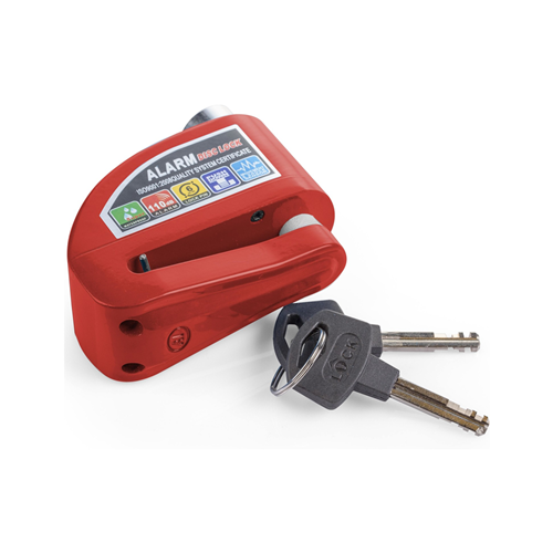 MOTOSİKLET DİSK KİLİT ALARMLI 110DB KIRMIZI
