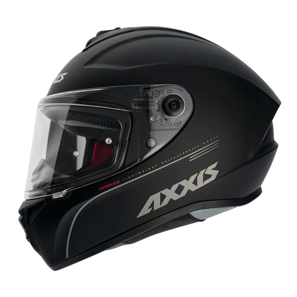 AXXIS DRAKEN SOLID FULL FACE KAPALI KASK MAT SİYAH