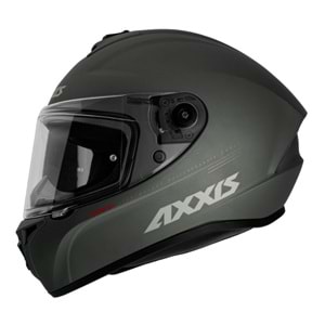 AXXIS DRAKEN SOLID FULL FACE KAPALI KASK MAT GRİ