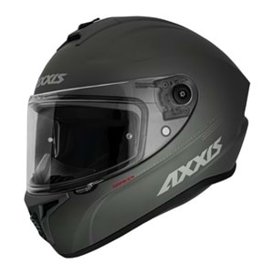 AXXIS DRAKEN SOLID FULL FACE KAPALI KASK MAT GRİ