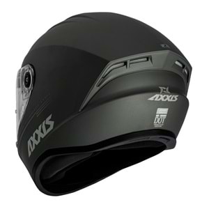 AXXIS DRAKEN SOLID FULL FACE KAPALI KASK MAT GRİ