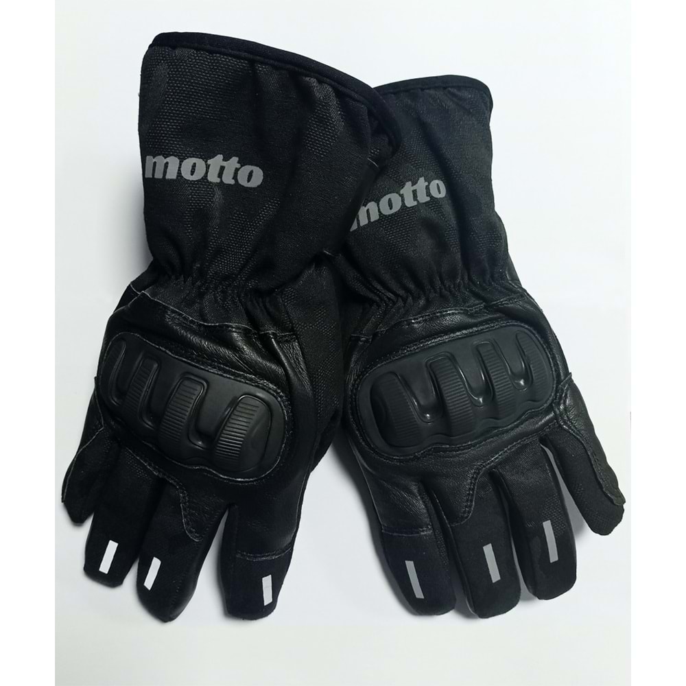 MOTTO MOTOSİKLET KIŞLIK ELDİVEN SİYAH - XL