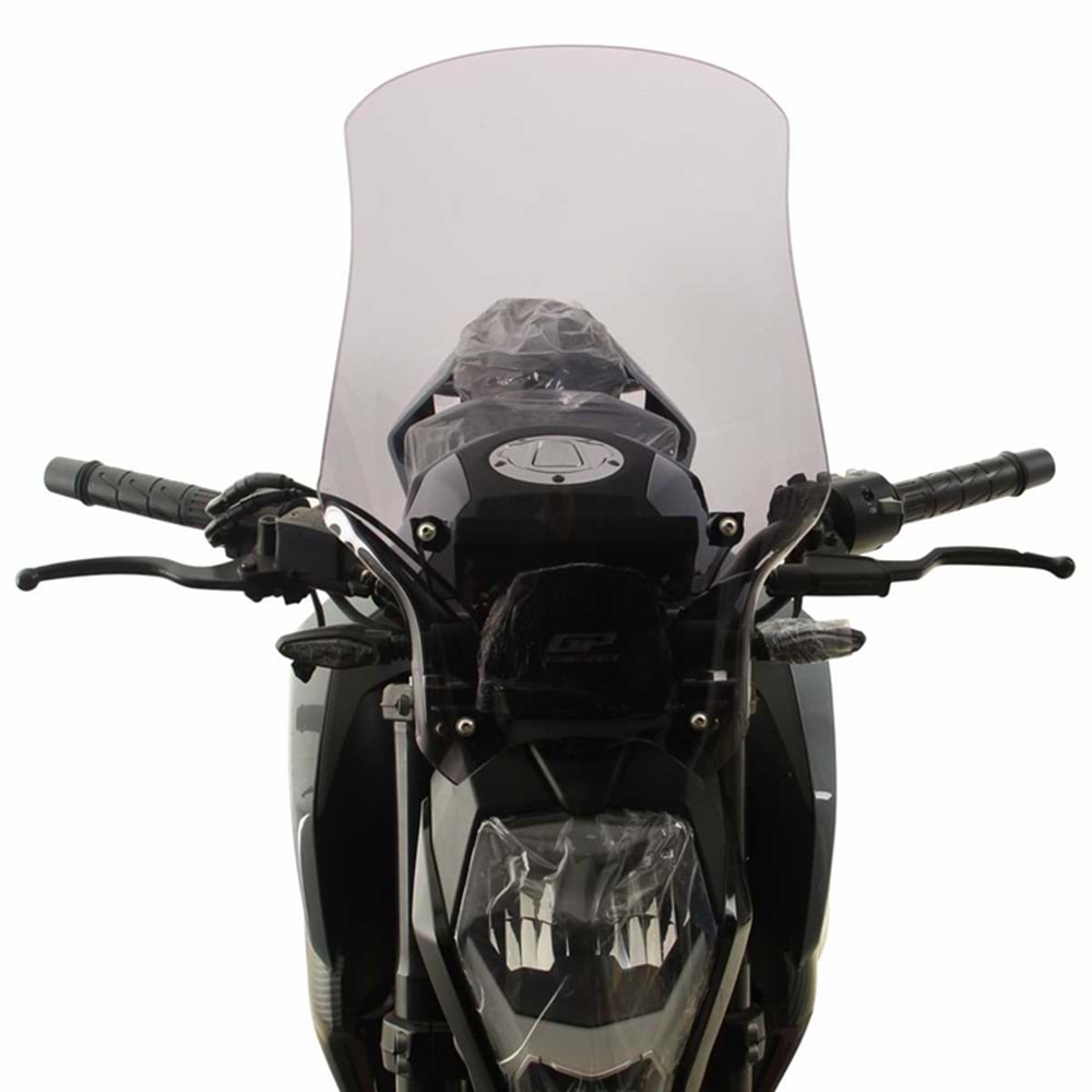 GP KOMPOZİT CF MOTO 250 NK 2023-2024 UYUMLU ÖN CAM FÜME 49CM