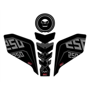 GP KOMPOZİT CF MOTO 250 NK 2018-2022 UYUMLU TANK PAD SETİ SİYAH