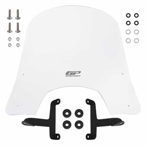 GP KOMPOZİT SCOOTER UNİVERSAL KISA ÖN CAM ŞEFFAF 42CM