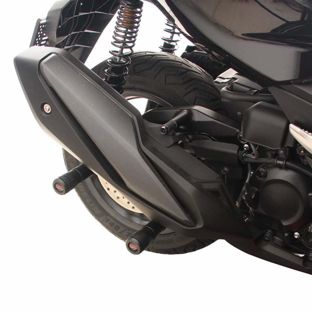GP KOMPOZİT HONDA FORZA 250 2018-2025 UYUMLU EGZOZ KORUMA TAKOZU SİYAH