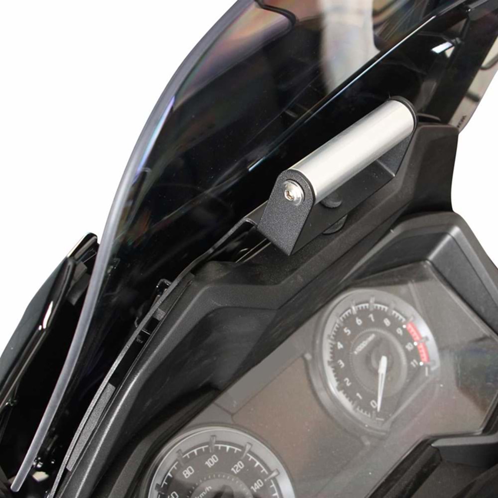 GP KOMPOZİT HONDA FORZA 250 2021-2025 UYUMLU TELEFON / NAVİGASYON TUTUCU SİYAH