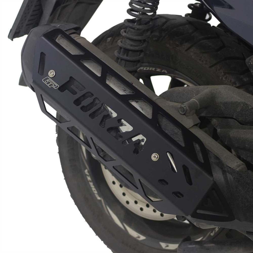 GP KOMPOZİT HONDA FORZA 250 2018-2020 UYUMLU EGZOZ KORUMA KAPAĞI SİYAH