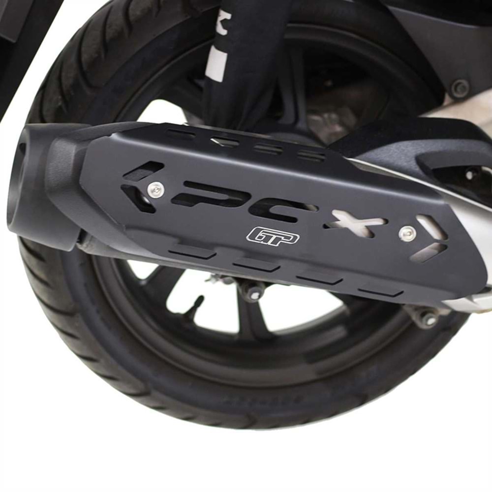 GP KOMPOZİT HONDA PCX 125 / 150 2018-2025 UYUMLU EGZOZ KORUMA KAPAĞI SİYAH
