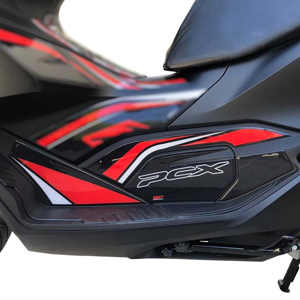 GP KOMPOZİT HONDA PCX 125 2021-2024 UYUMLU YAN ALT AYAK PAD KIRMIZI