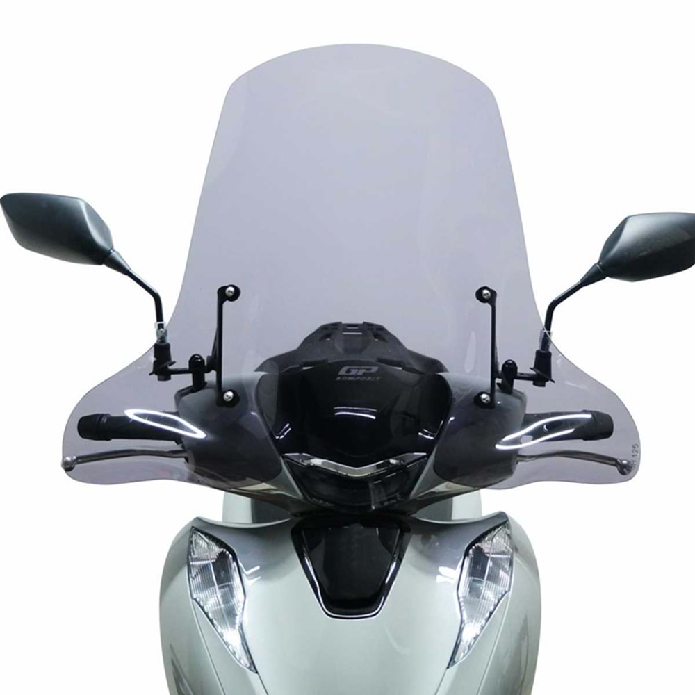 GP KOMPOZİT HONDA SH 125 2024 UYUMLU ÖN CAM FÜME 55CM