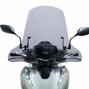 GP KOMPOZİT HONDA SH 125 2024 UYUMLU ÖN CAM FÜME 55CM