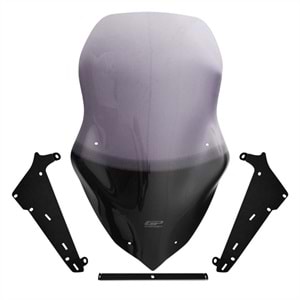 GP KOMPOZİT SYM JET 14 2017-2024 UYUMLU BASKILI ÖN CAM FÜME 65CM