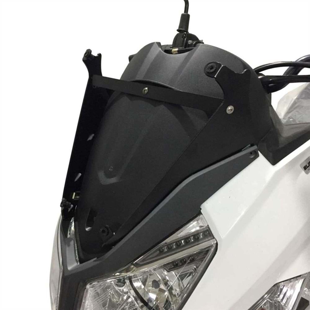 GP KOMPOZİT SYM JET 14 2017-2024 UYUMLU BASKILI ÖN CAM FÜME 65CM