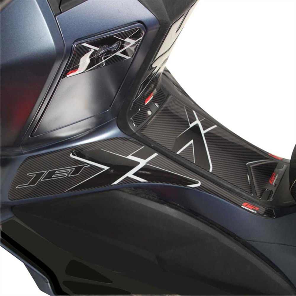 GP KOMPOZİT SYM JET X 125 2022-2024 UYUMLU TANK PAD SETİ KARBON