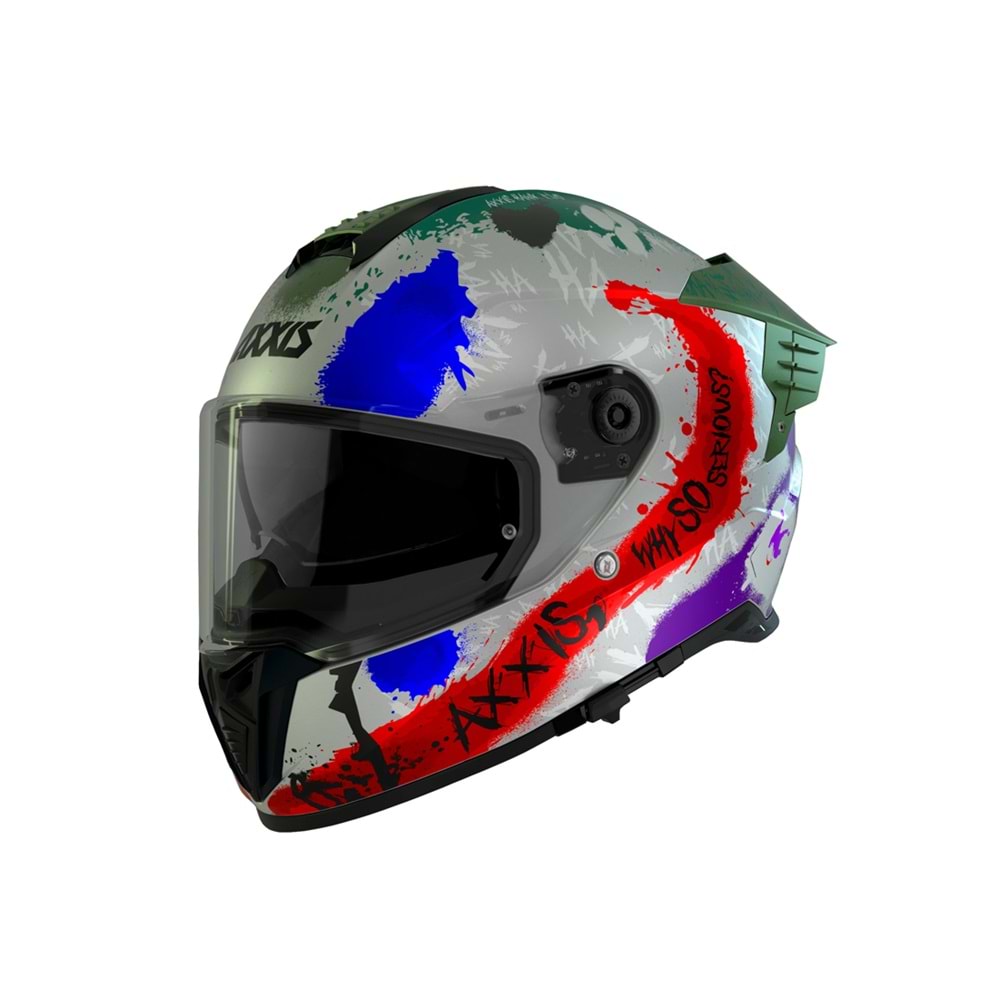 AXXIS HAWK SV EVO JOKE A2 MAT GRİ - XS