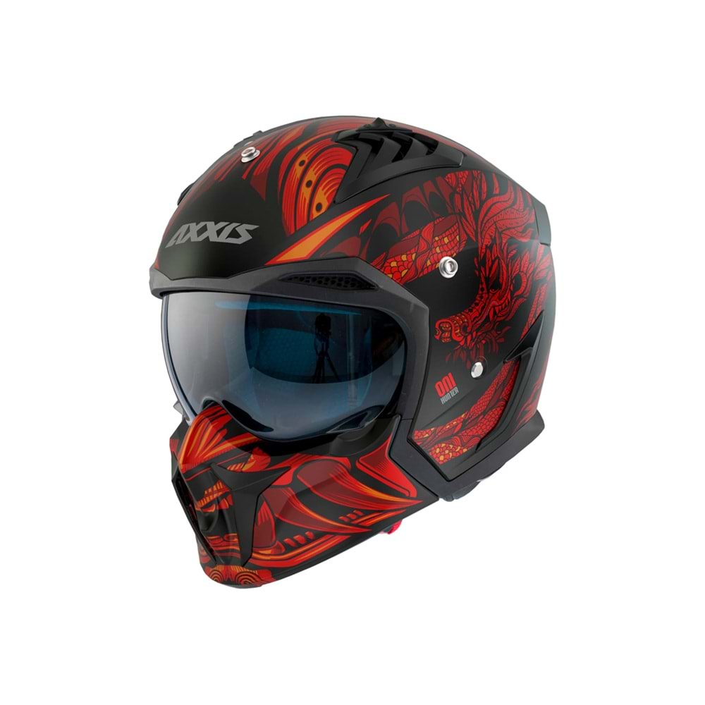 AXXIS HUNTER SV ONI B5 MATT RED - MAT KIRMIZI