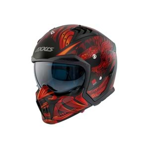 AXXIS HUNTER SV ONI B5 MATT RED - MAT KIRMIZI
