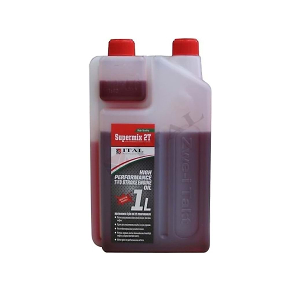 İTAL MOTOR YAĞI SUPERMIX 2 ZAMANLI 1LT. ÖLÇEKLİ