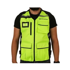 VENOM VN-911 REFLEKTİF YELEK SARI - M