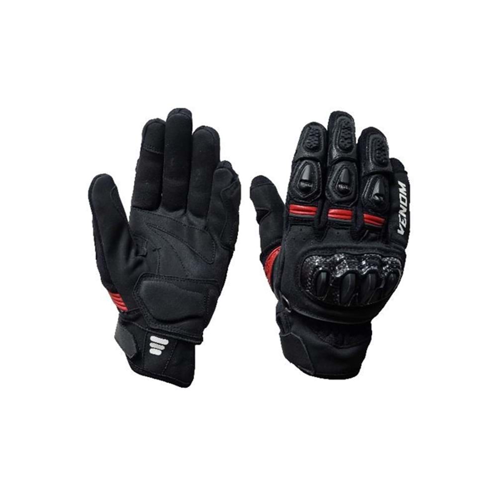 VENOM MOTOSİKLET KORUMALI ELDİVEN VNP-640 - M